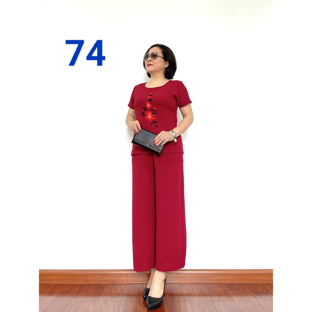Đồ bộ trung niên đẹp 2021 - Bộ đũi cao cấp - chất vải loại 1 - Không nhăn không xù khi giặt - - Laddy_store