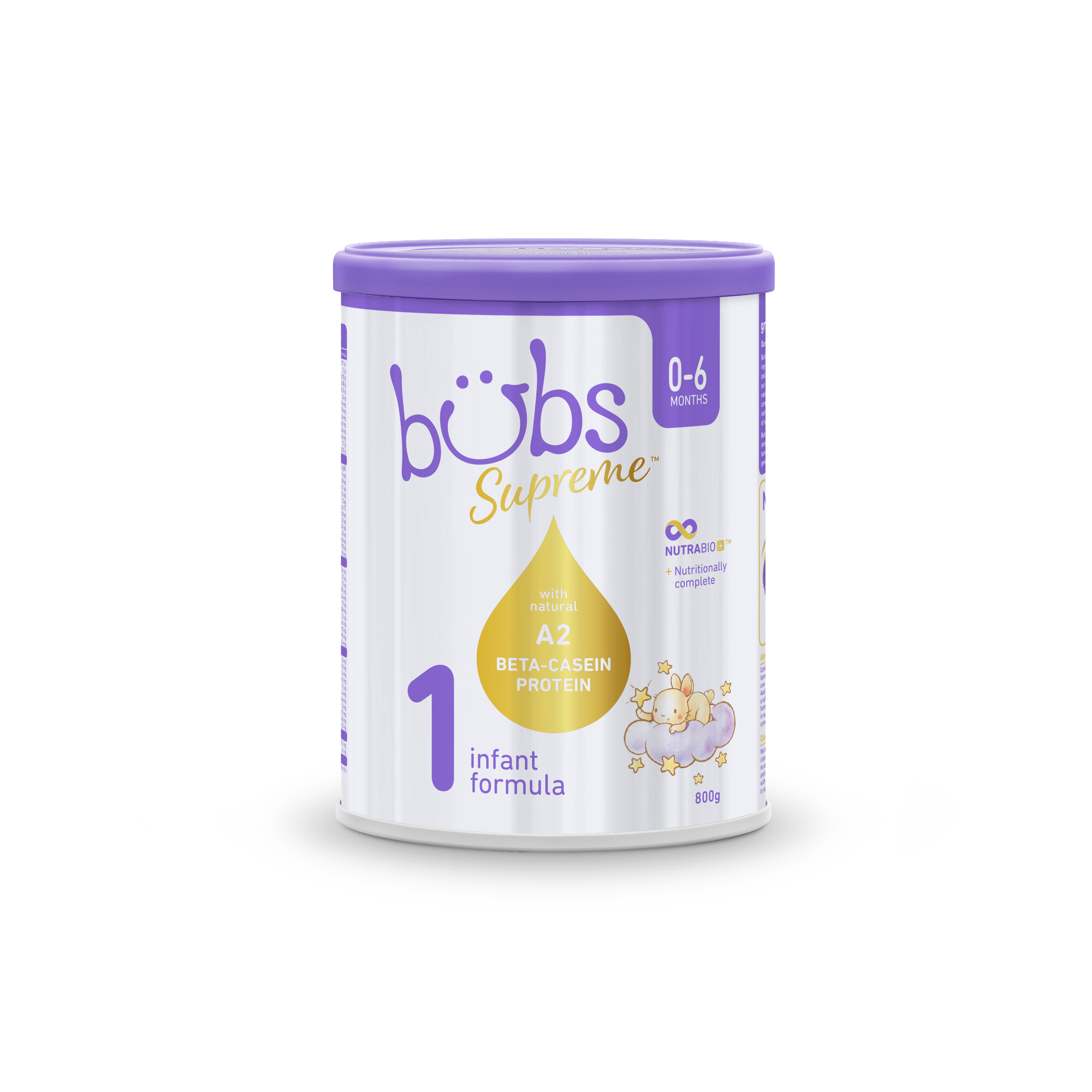 Sản phẩm dinh dưỡng công thức dành cho trẻ từ 0-6 tháng tuổi: Bubs Supreme Infant Formula 1 [Date 02.2025]