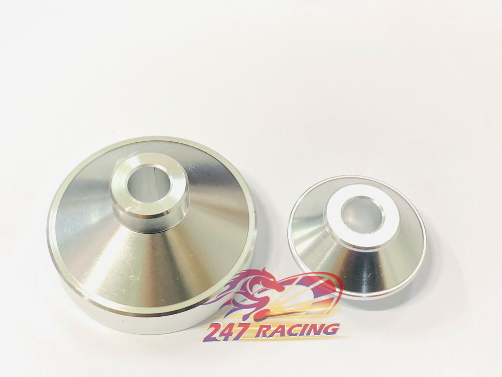Canh đùm Nhôm CNC gắn YA xe máy SIRIUS,EXCITER màu Bạc