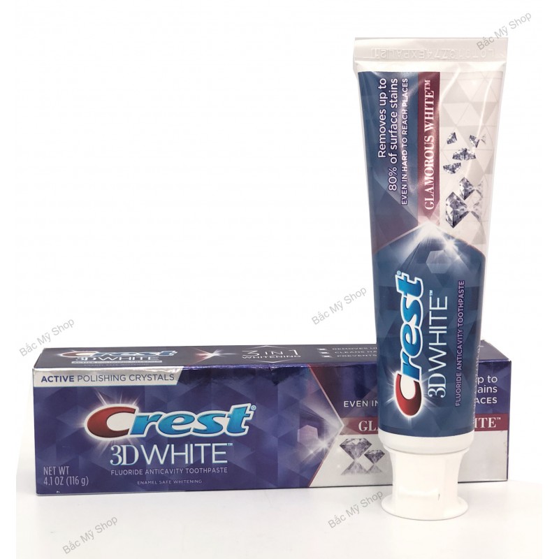 Set 2 Kem đánh răng Crest 3D White Glamorous 116g