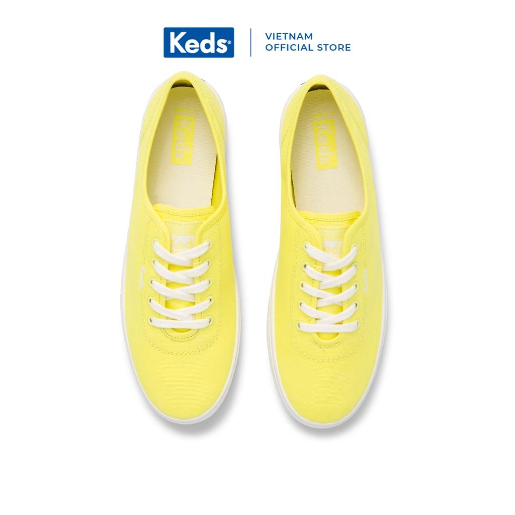 Giày Keds Nữ- Breezie Canvas Neon Yellow- KD065865WF