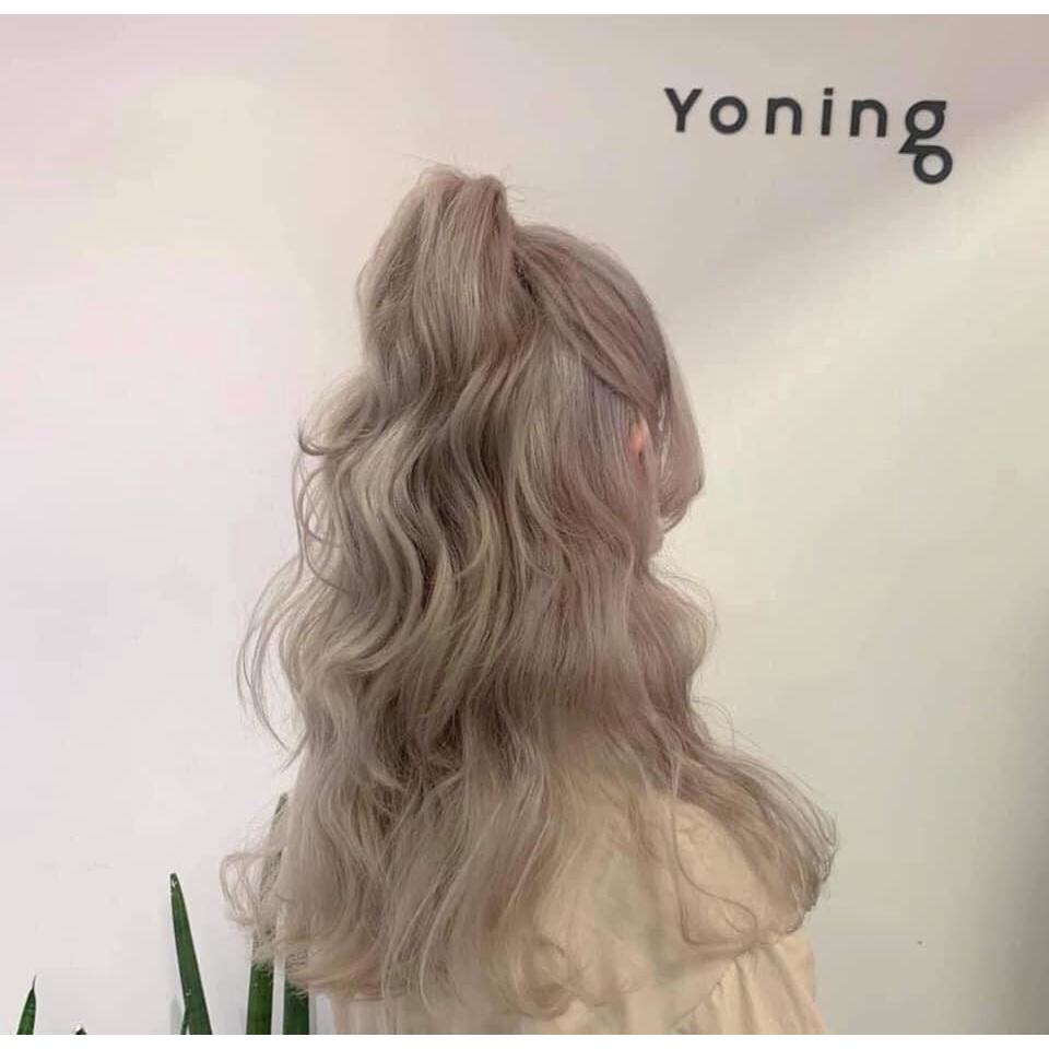 Thuốc Nhuộm Tóc Nâu Sữa Kèm Oxi Và Gang Tay
