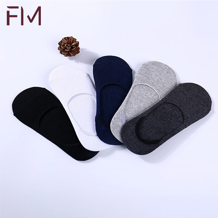 Combo 5 đôi vớ lười nam, chất liện cotton co giãn thoáng khi chống hôi chân - FORMEN SHOP - FMCA055