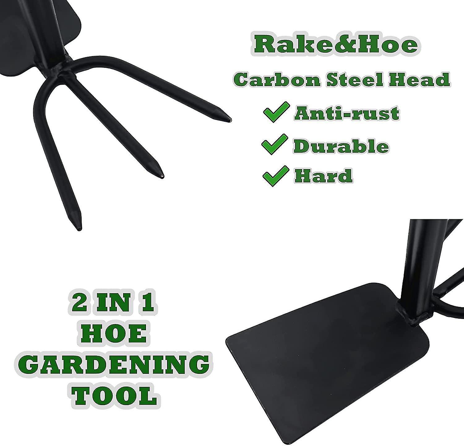 Công cụ làm vườn hoe, người tu luyện tay đôi harrowblack1pcs