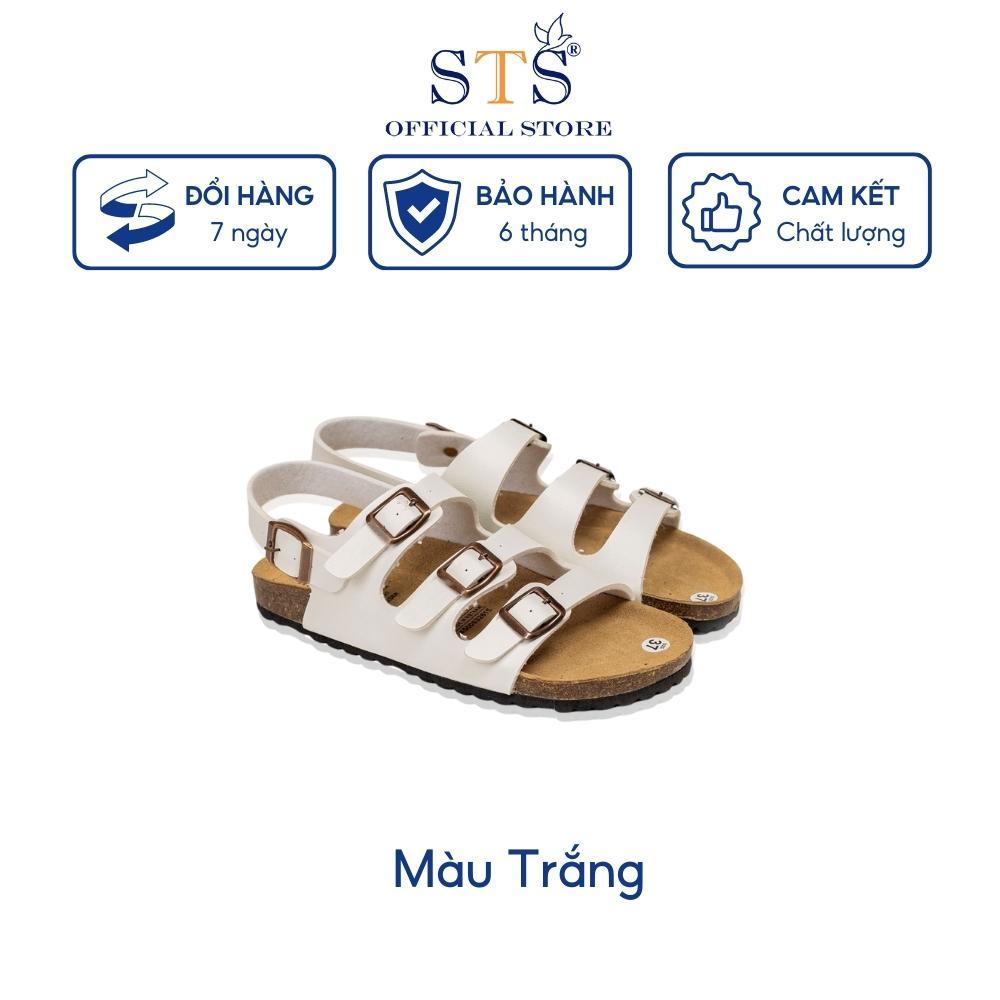 Dép sandal Birken quai hậu đi học đế trấu xuất khẩu Da PU cao cấp siêu bền ôm chân STPU13