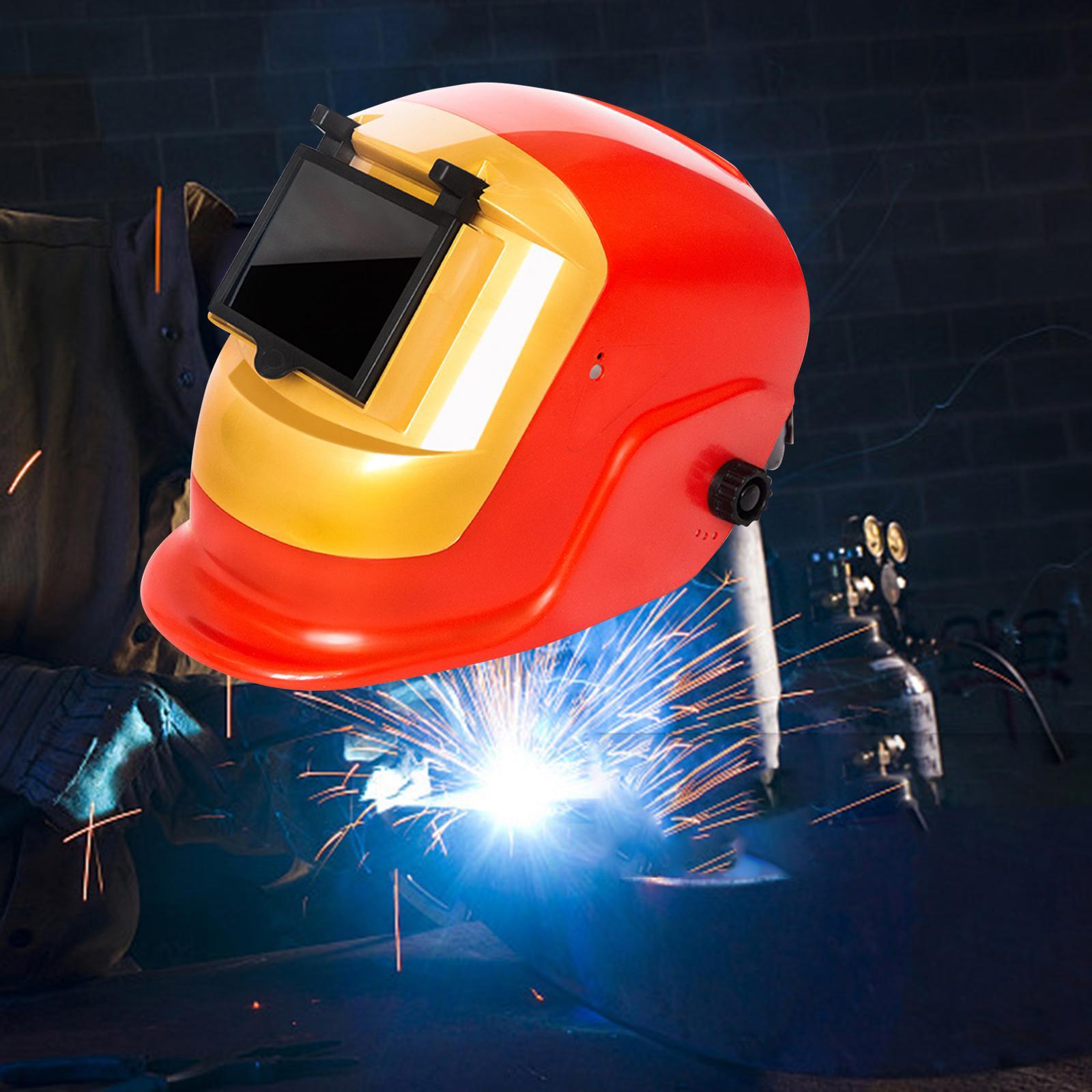 Auto Welding Hood Adjustable Heat Resistant Large View Portable