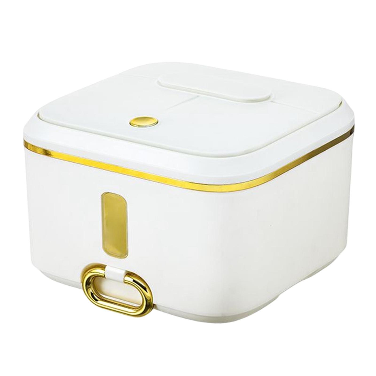 Rice Storage Containers,Plastic Dry Food Storage Boxes with Seal Locking Lid for Flour, Sugar, Kitchen, Pantry