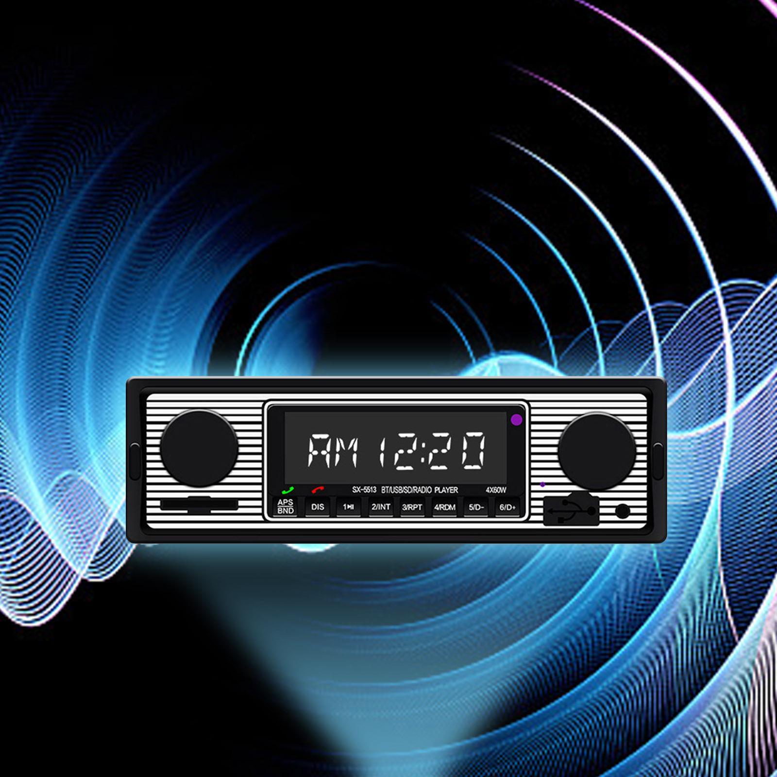 1 Din Digital Media Advanced Bluetooth Car Stereo Receiver w/AUX Audio