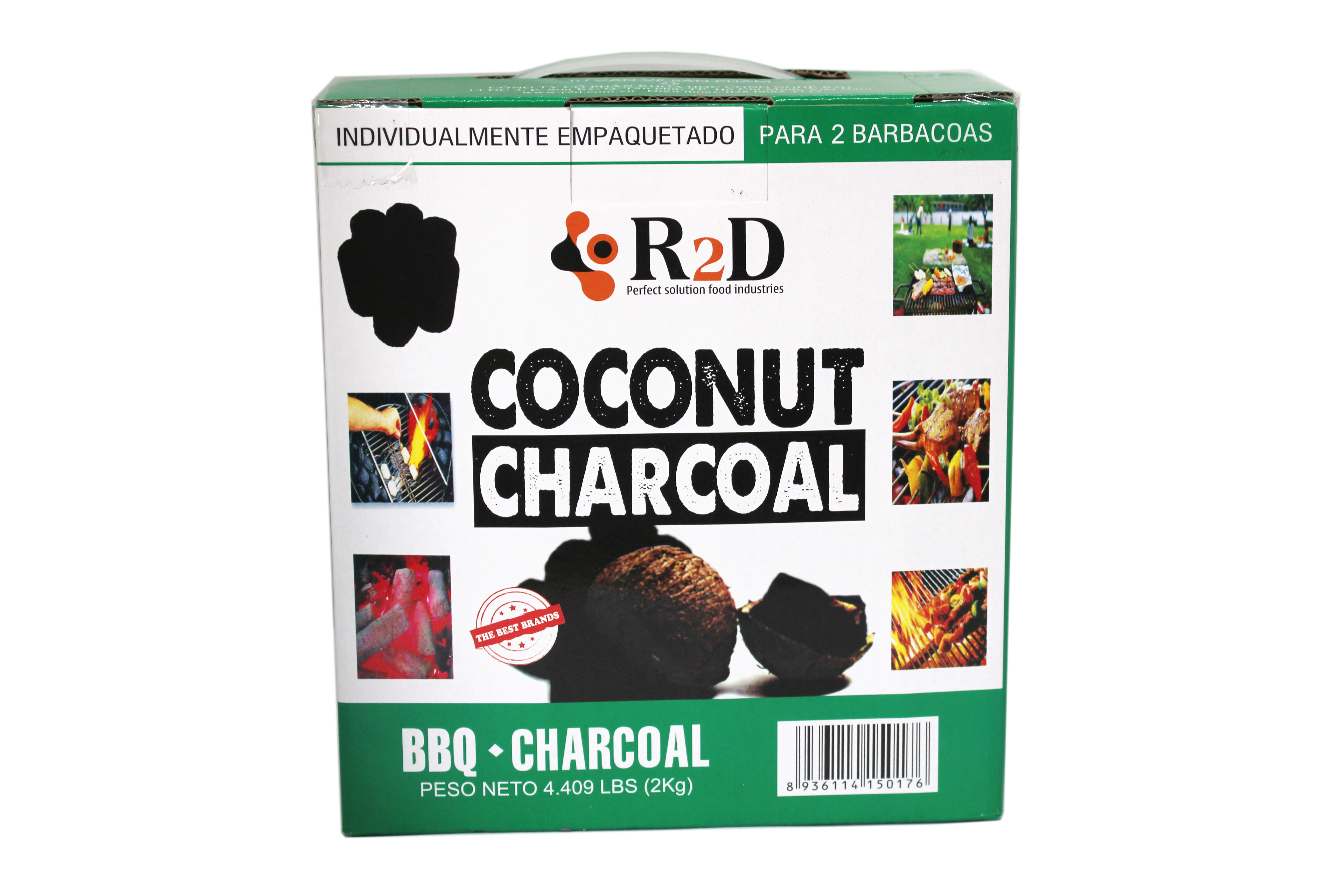 THAN GÁO DỪA KHÔNG KHÓI 2KG TỪ THƯƠNG HIỆU R2D, NGUYÊN LIỆU TỰ NHIÊN, LÀNH TÍNH,THAN ĐEN, LỬA ĐỎ, TRO NHƯ THUYẾT