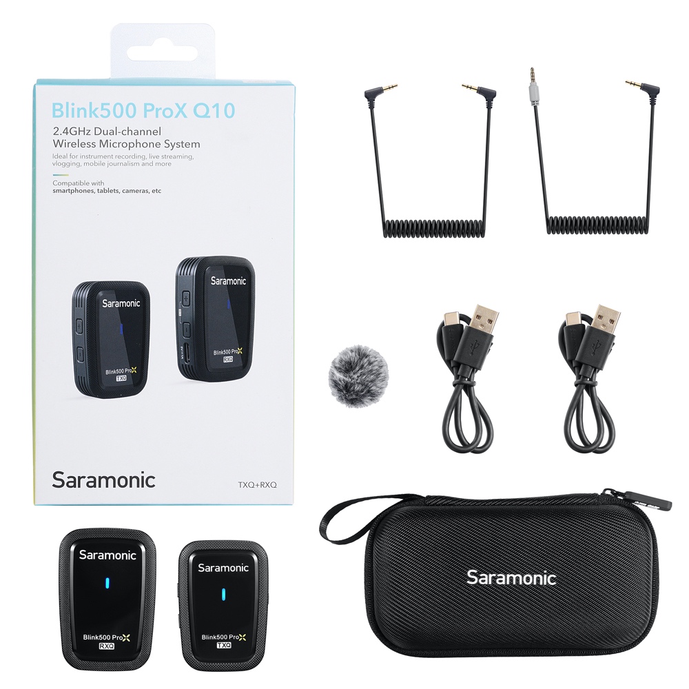 Micro thu âm Saramonic Blink 500 ProX Q10 - Hàng chính hãng