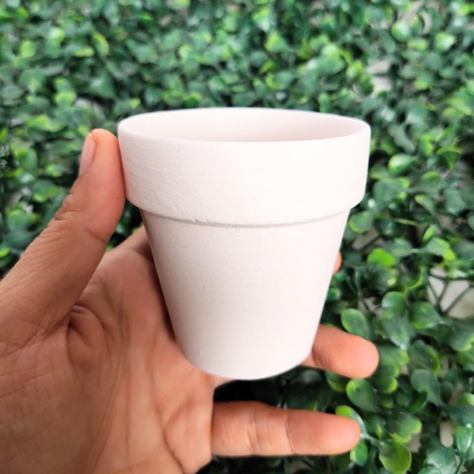 Chậu đất nung xinh xắn, phù hợp trồng sen đá