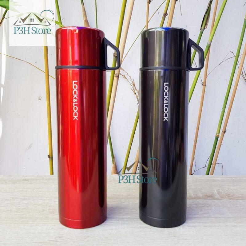 Bình giữ nhiệt Lock&Lock Mocha dung tích 750ml ó nắp dùng làm cốc uống LHC1438