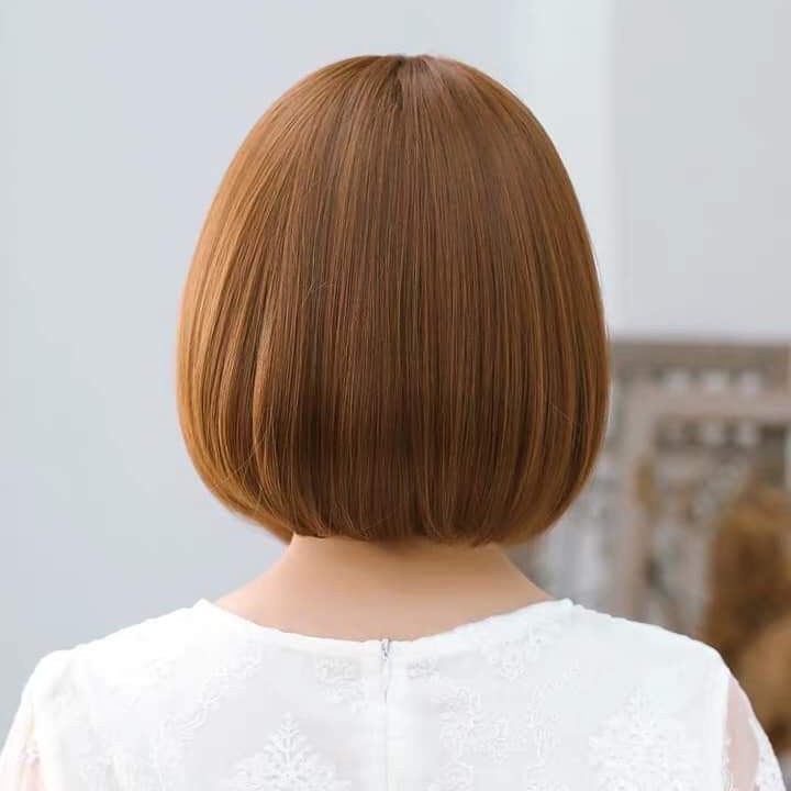 Tóc giả nguyên đầu cup ngắn kiểu Hàn Quốc siêu xinh có rãnh da đầu. Chịu nhiệt tốt, có thể bấm, uốn, duỗi, gội. Giống tóc thật 100%. Kèm theo lưới và lược