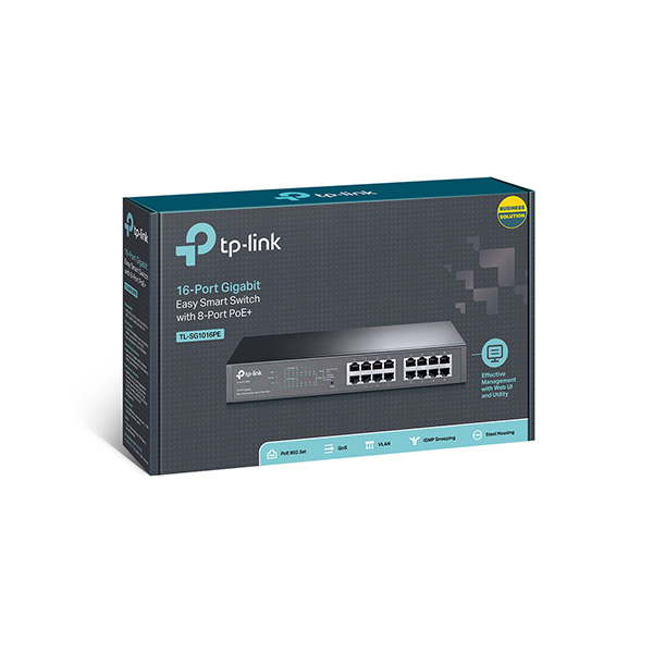 Switch TP-Link TL-SG1016PE Vỏ Thép-hàng chính hãng