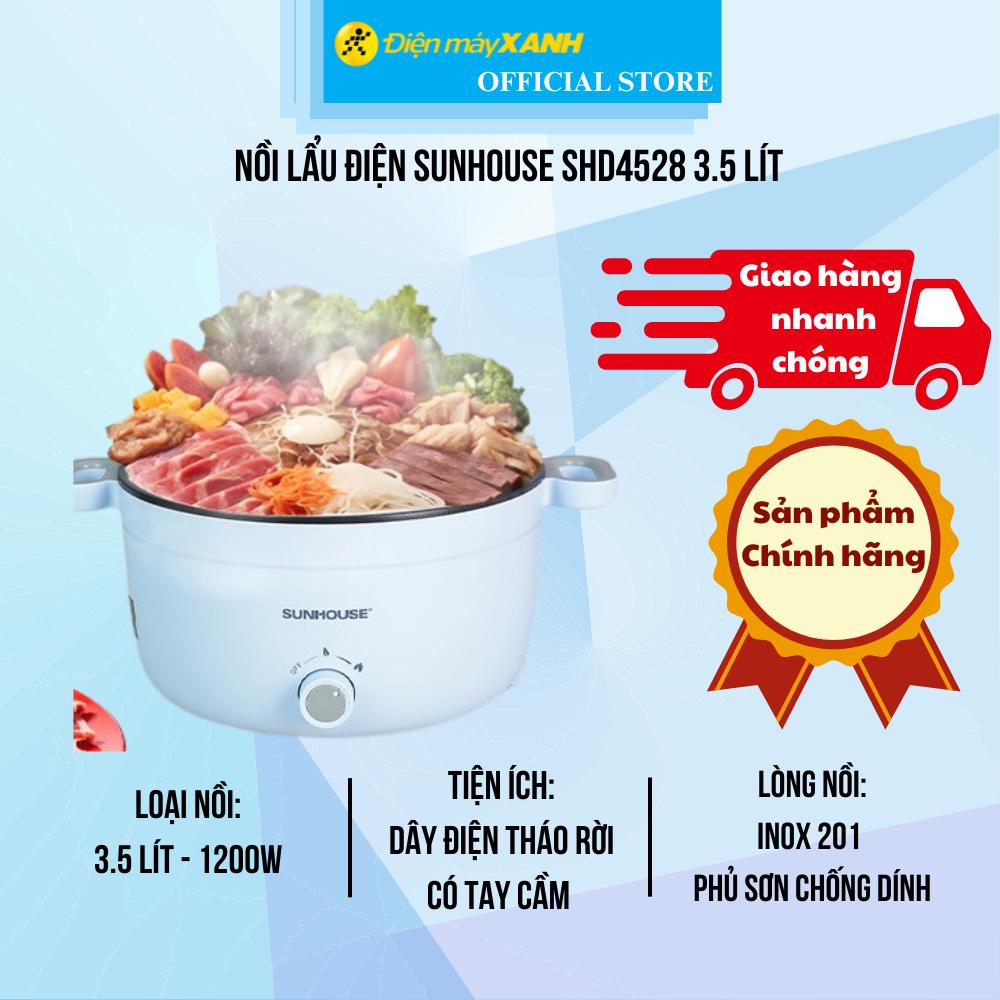 Nồi lẩu điện Sunhouse SHD4528 3.5 lít - Hàng Chính Hãng