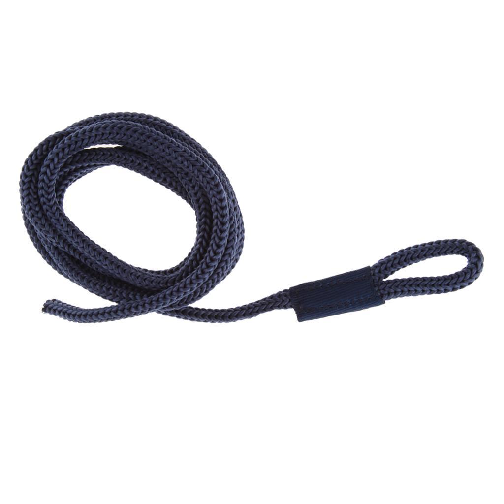 6Pcs BlueDouble Braided  Line Boat Mooring Line Spliced Eye