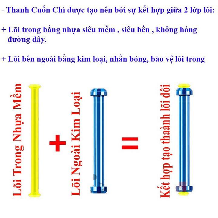 Chì Câu Đài Tàng Hình Lõi Kép- Chì Lá Cuốn Sẵn Cao Cấp PK8