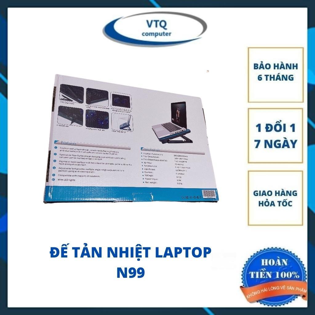 Đế giá đỡ quạt tản hút nhiệt N99 laptop máy tính bền tốt - quạt tản nhiệt to chạy êm làm mát cực nhanh