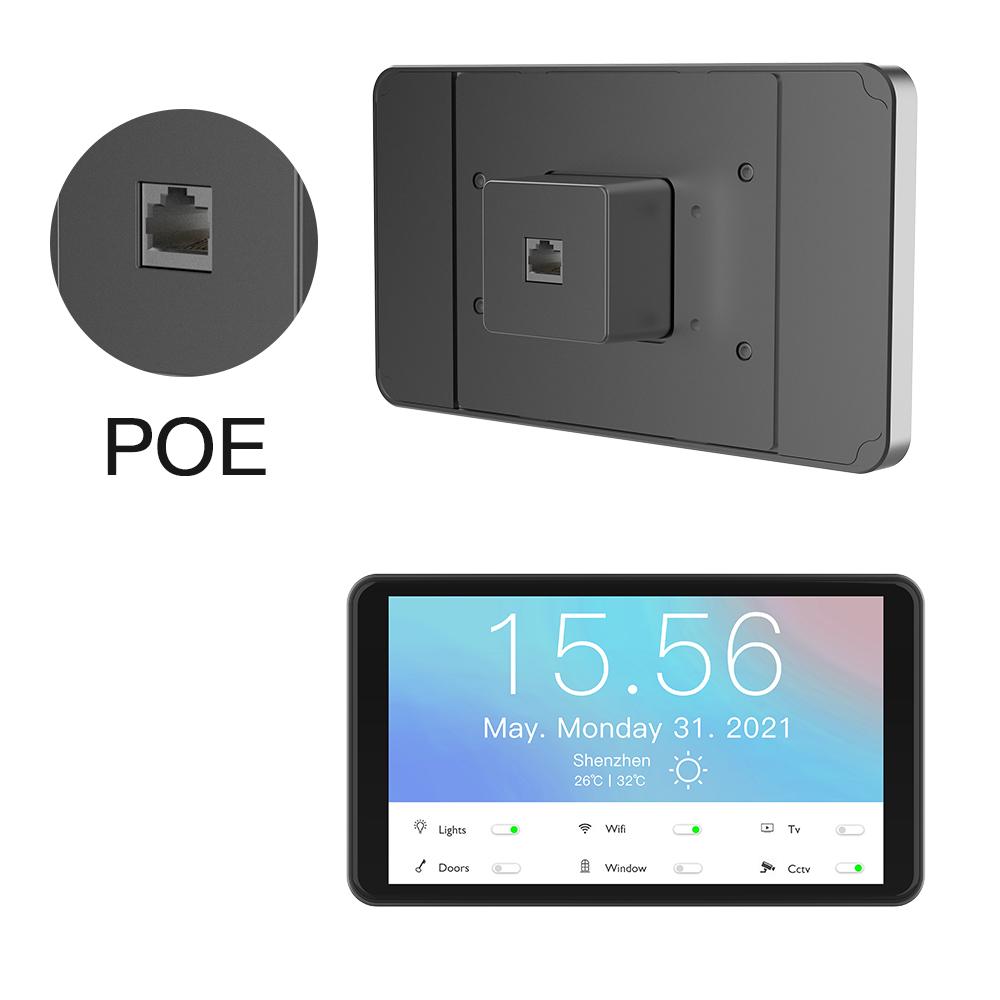 Máy tính bảng Android Tường 5,5 inch RJ45 Màn hình cảm ứng POE cho màn hình nhà thông minh