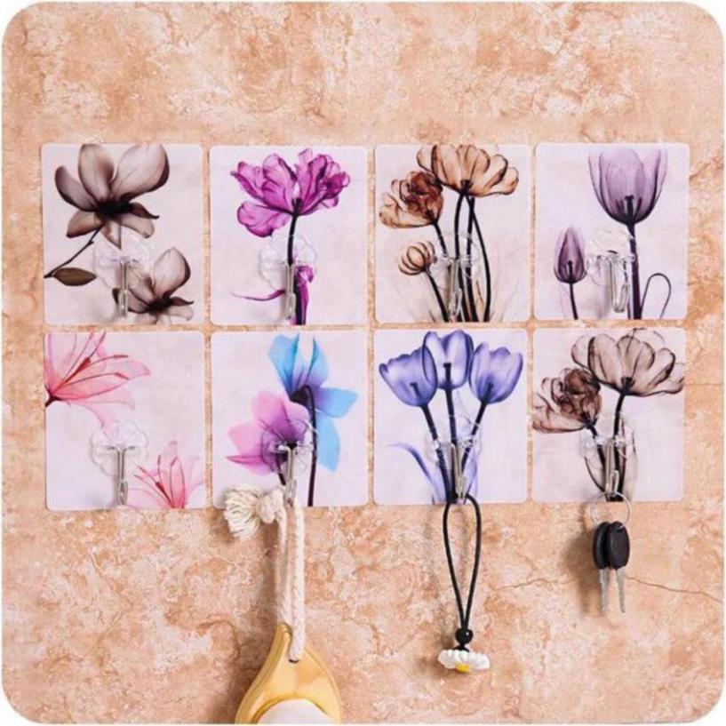 BỘ 10 MÓC TREO DÁN TƯỜNG 3D SIÊU CHẮC CHẮN