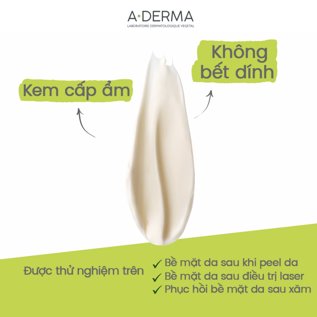 Kem giúp làm dịu, dưỡng ẩm da, giảm thâm, sẹo A-DERMA EPITHELIALE AH ULTRA SOOTHING CREAM