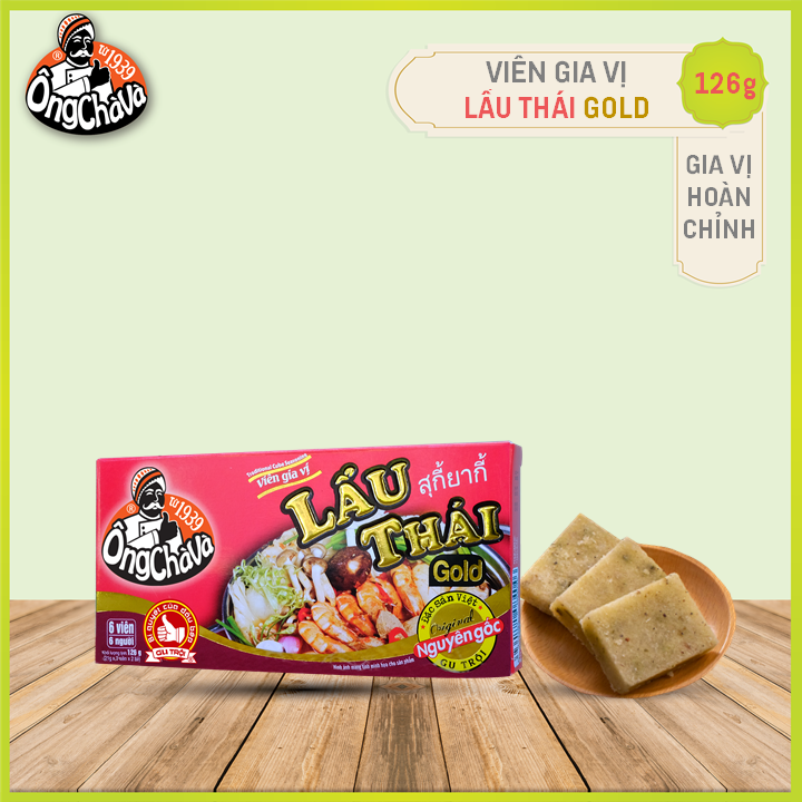 Viên Gia Vị Lẩu Thái Ông Chà Và Gold 126gr (Thai Hot Pot Cubes)