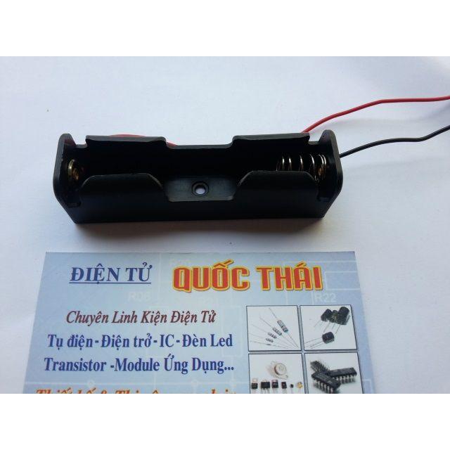 Đế 1 pin 18650 kèm dây (pin sạc)