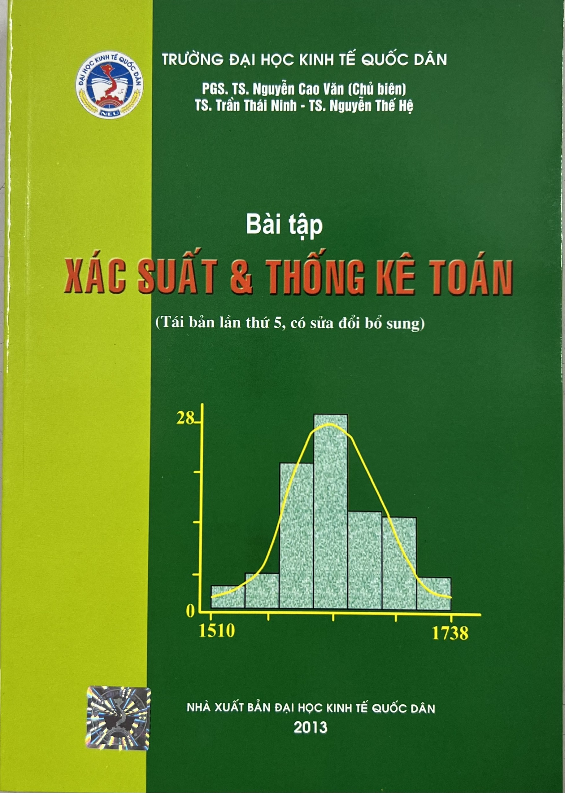 Sách - Bài tập xác suất & thống kê toán (Tái bản lần thứ 5, có sửa chữa bổ sung)