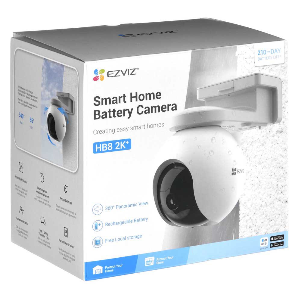 Camera WiFi 4.0MP EZVIZ HB8 2K+ kèm tấm pin sạc năng lượng mặt trời - Hàng chính hãng