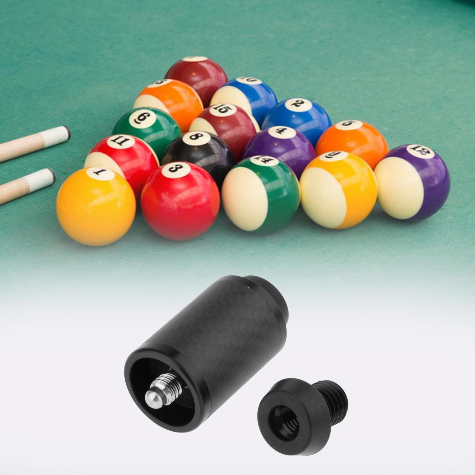 Pool Cue Extension, Billiard Cue Extension, Pool Accessories with , Billiards Supplies, Professional Carbon Fiber Cue Shaft Extend