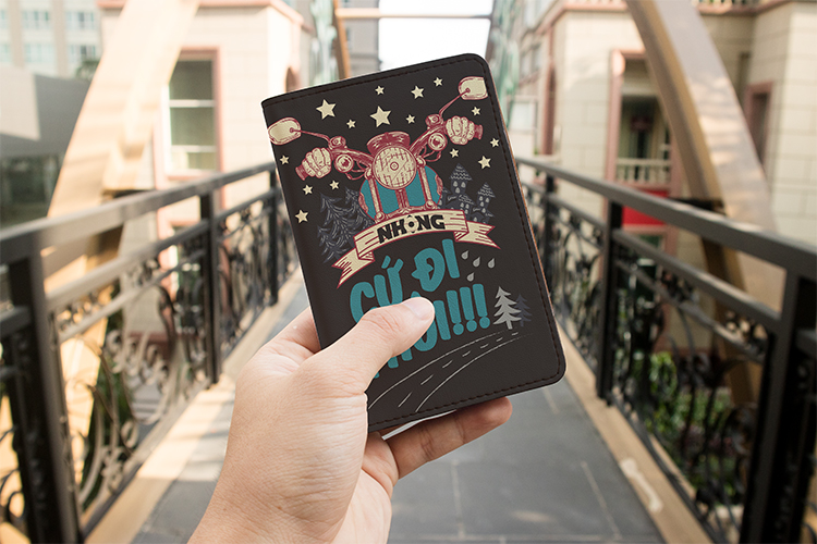 Bao Da Hộ Chiếu / PASSPORT Mika Nhộng CU DI THOI-003-P - Đen