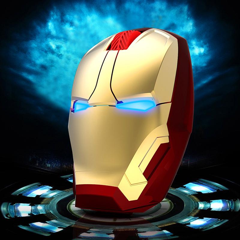 Người Sắt Chuột Không Dây Chơi Game Chuột Game Thủ Nút Tắt Mở Silent Click 800/1200/1600 / 2400DPI Có Thể Điều Chỉnh Chuột Máy Tính