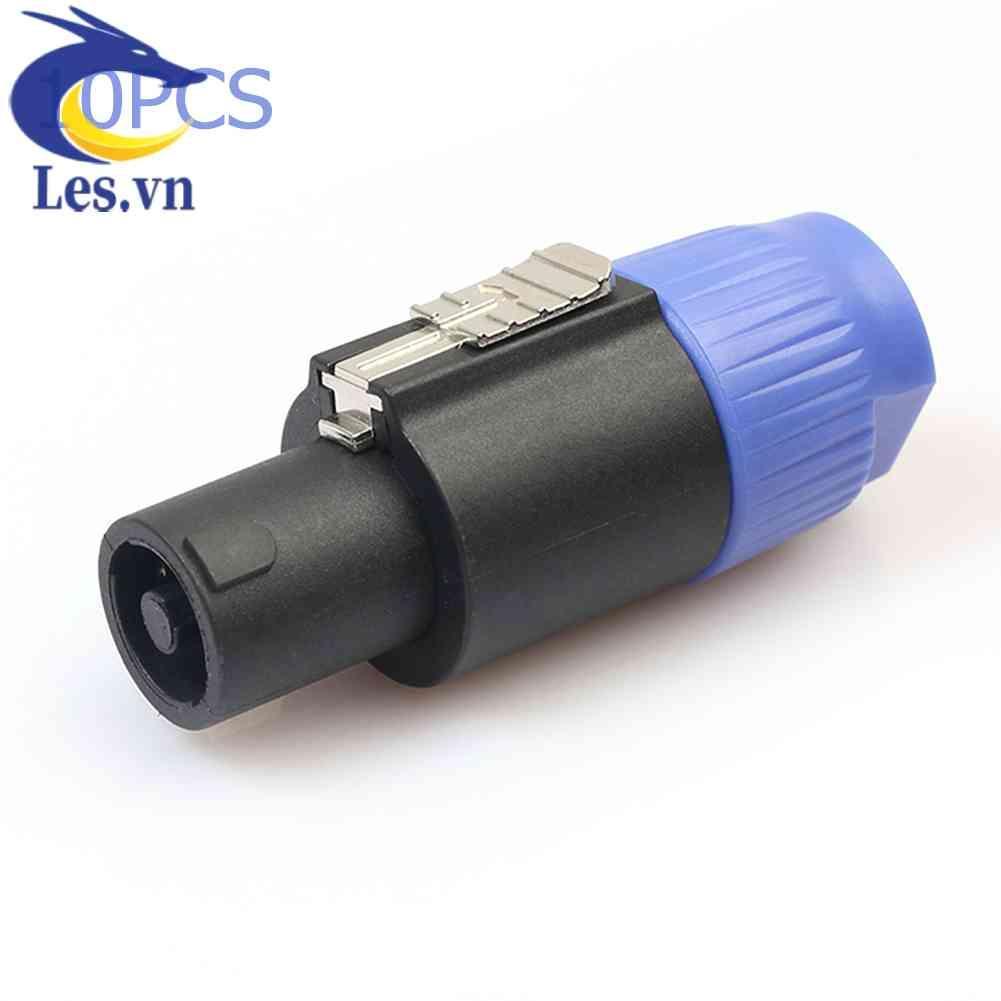 Set 10 Đầu Nối Dây Cáp Âm Thanh 4 Cực 4 Chấu NL4FC
