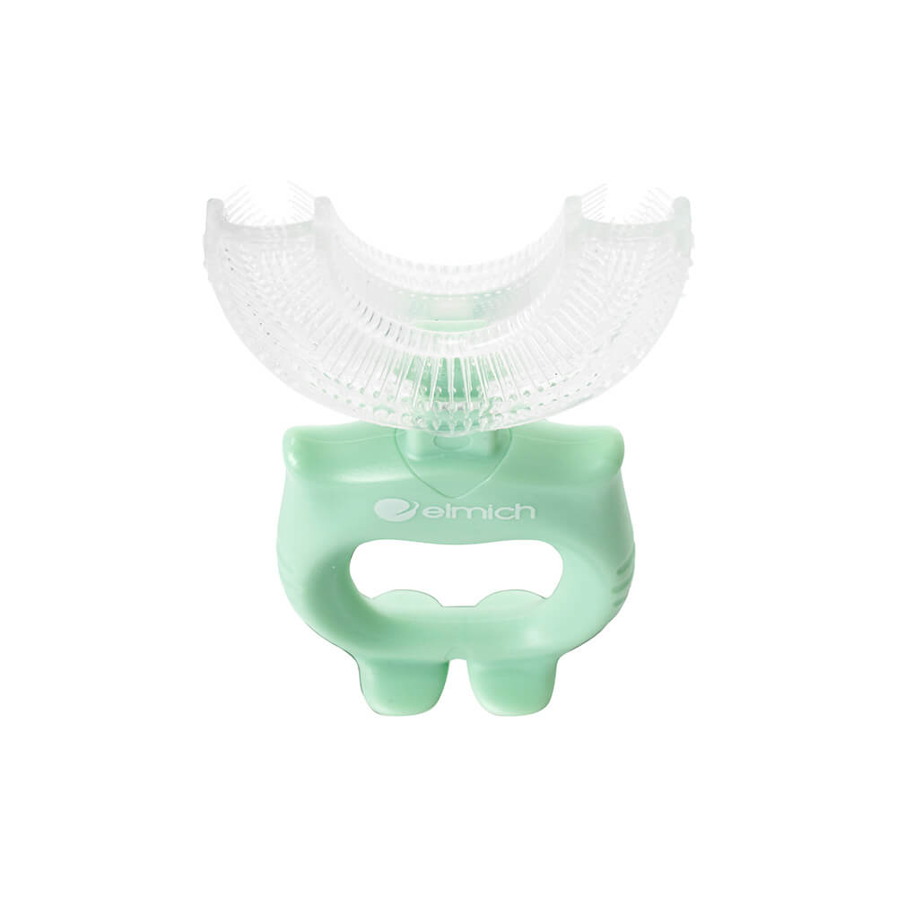 Bàn chải chữ U siêu mềm cho bé Elmich BabyCare EL0752, Hàng chính hãng, đầu silicone mềm mại - JoyMall