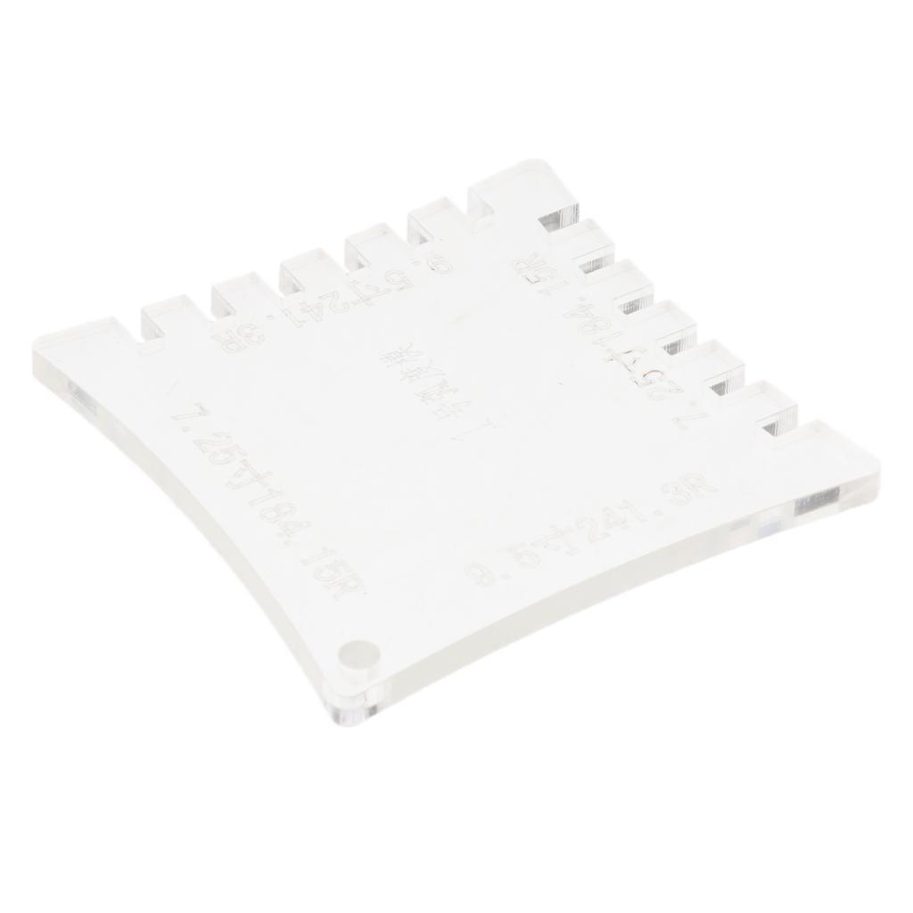 Acrylic Guitar Fretboard Ruler String Action  Gauge 7.25-9.5inch