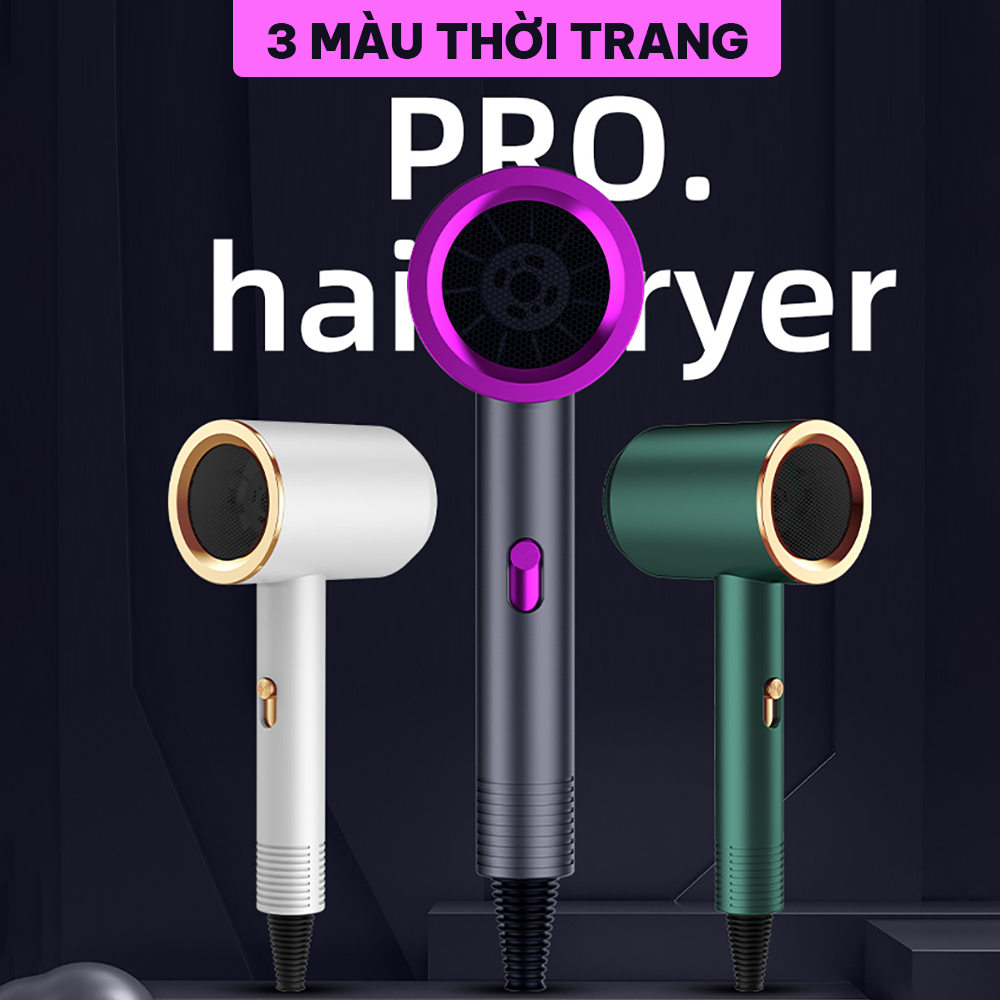 Máy sấy tóc tạo kiểu chuẩn Salon, 2 chiều nóng lạnh, ion âm dưỡng tóc thẳng mượt, công suất 1200W CWELL C06HD