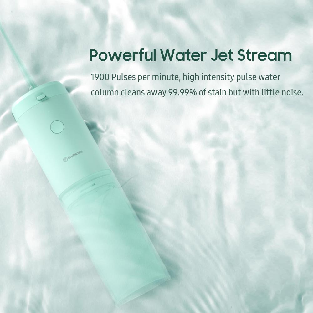 ENCHEN Oral Irrigator Dental Flosser Teeth Cleaner with 3 Modes/3 Jet Tips Waterproof