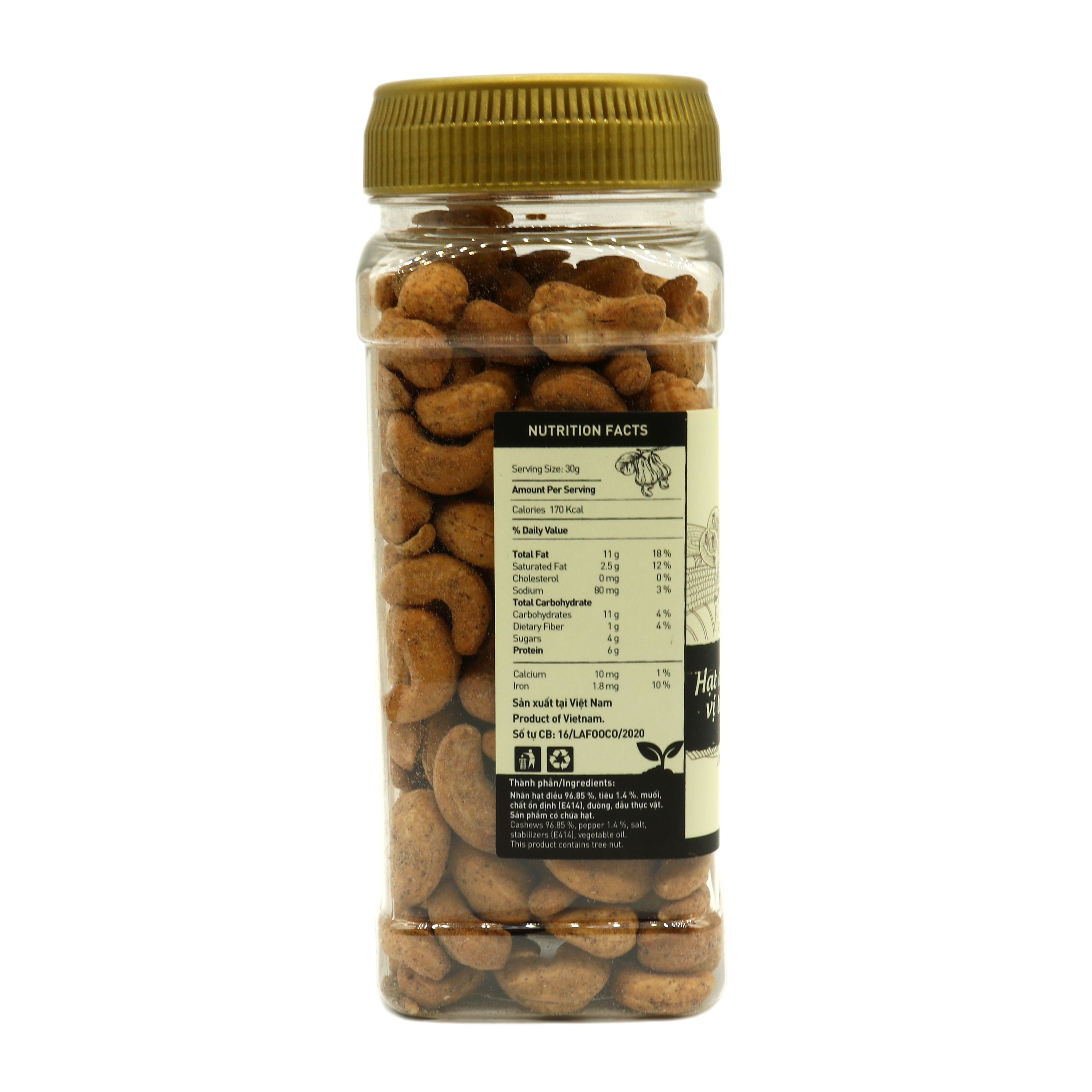 Hạt Điều Vị Tiêu Lafooco 270g