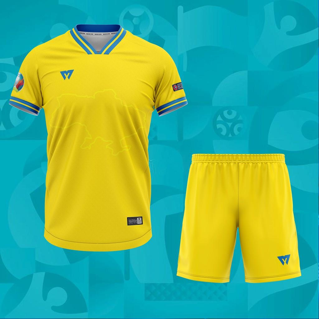 Áo bóng đá đội tuyển Ukraine Euro 2021 MAKAN BD692