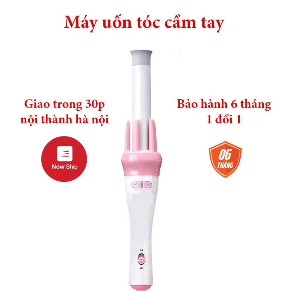 Máy uốn tóc Fullbox chính hãng lược điện làm xoăn xoay tự động ViVo 3 in 1 - Máy uốn tóc xoăn Vivo xoay tự động 360 độ