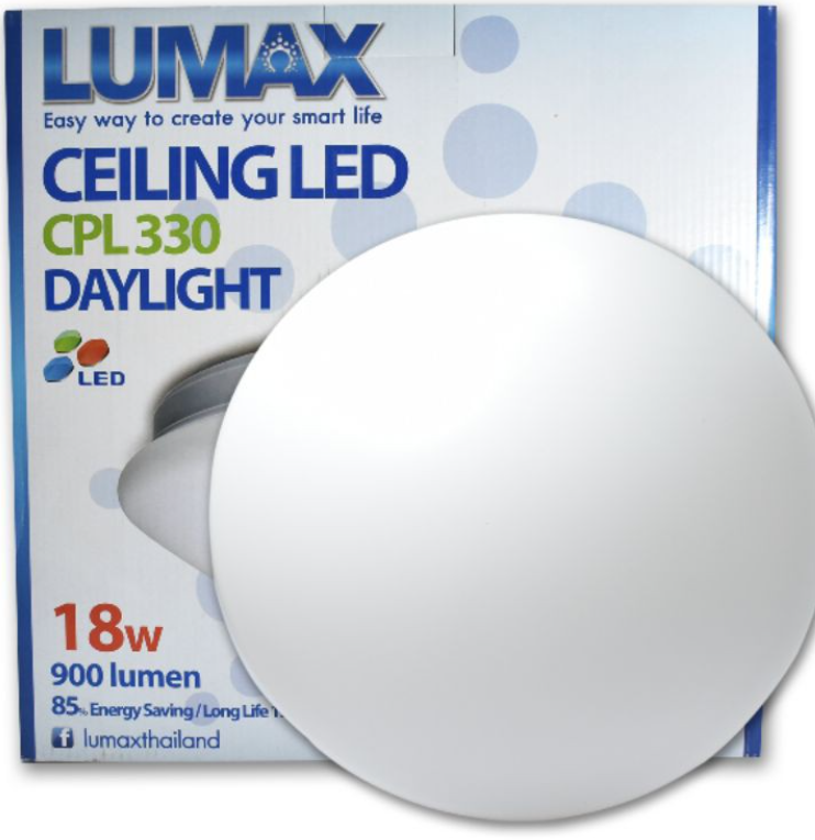 ĐÈN ỐP TRẦN LUMAX#CPL330/W-18LED/6K-XD (18W)