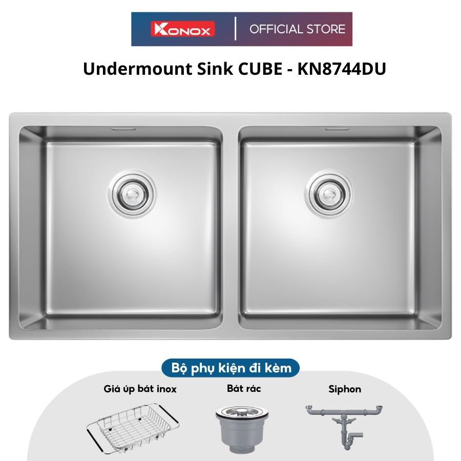 Chậu rửa bát inox KONOX Undermount Sink Cube 8744DU