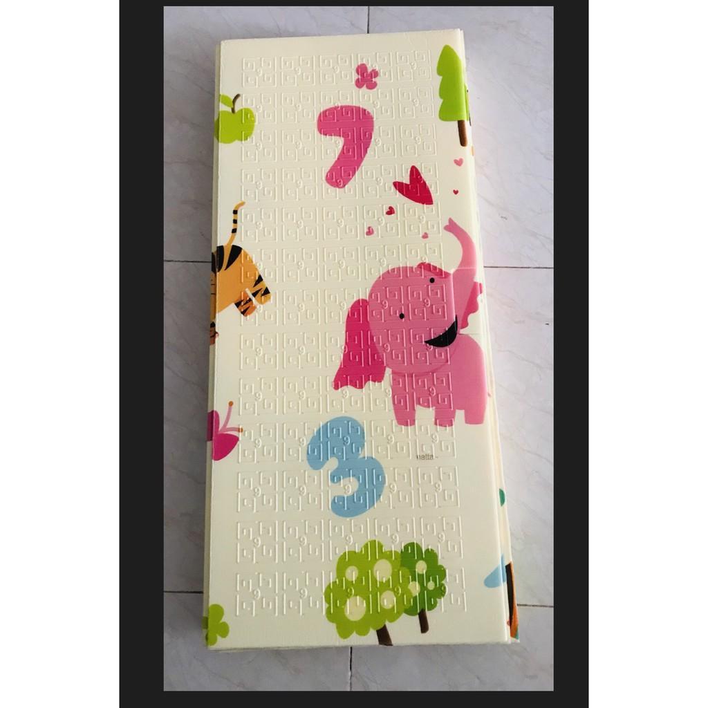 Thảm xốp xpe trải sàn chiếu gấp gọn 2 mặt cho bé xốp trải sàn kích thước 1,8m*2m