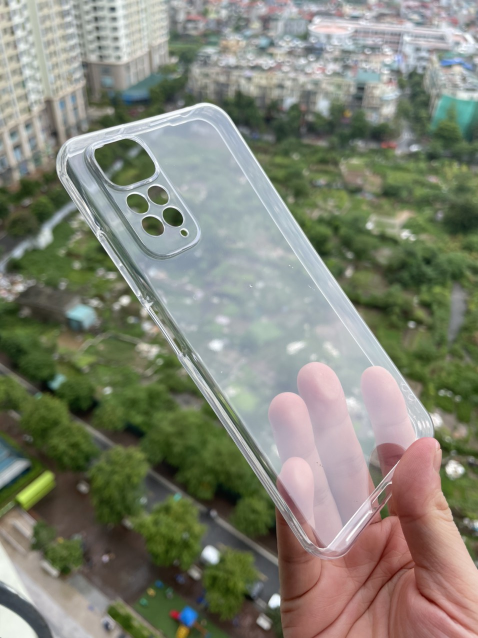 Ốp lưng silicon cho Xiaomi Redmi Note 11 dẻo Gor Bảo vệ camera trong suốt Hàng nhập khẩu
