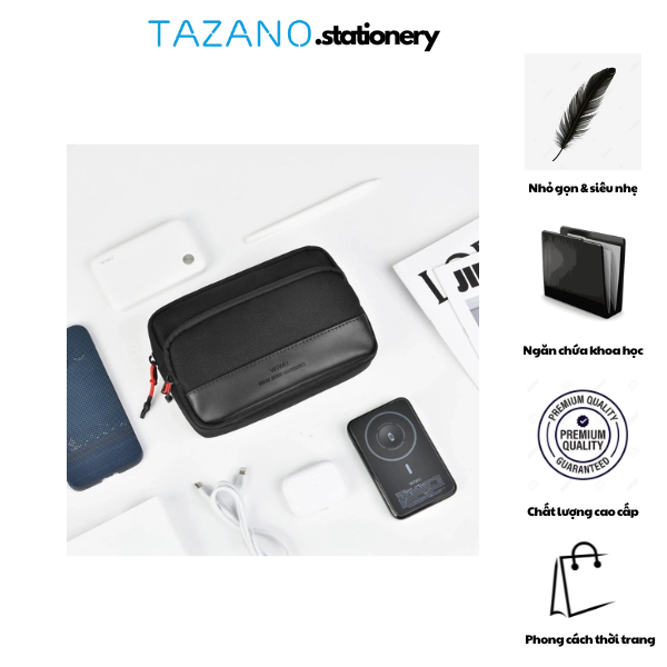 Túi Đựng Phụ Kiện Du Lịch Wi WU Essen Travel Pouch Gọn Nhẹ - Tiện Nghi - Sành Điệu - Hàng Chính Hãng