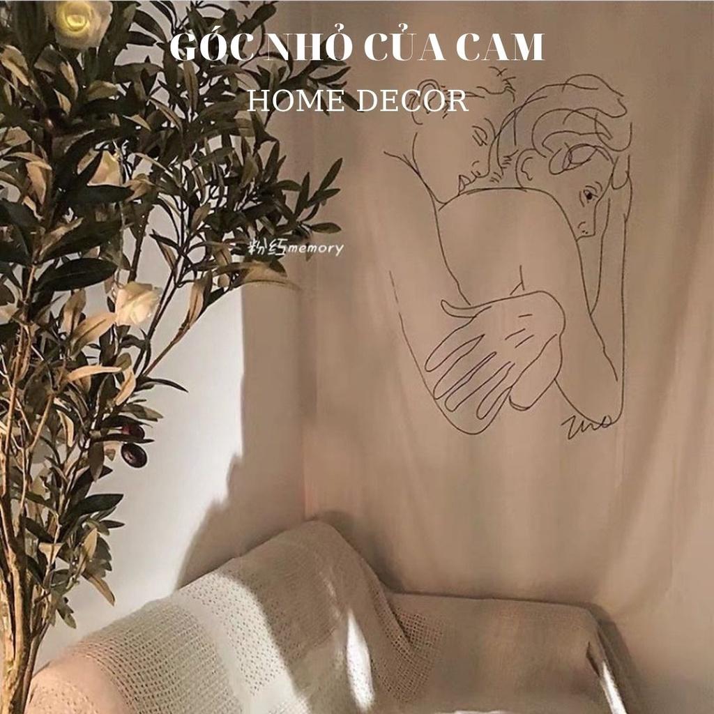 VẢI TREO TƯỜNG TRANG TRÍ PHONG CÁCH HÀN QUỐC