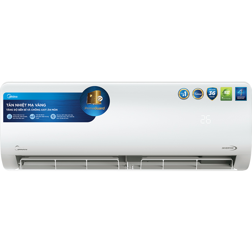 Máy lạnh Midea Inverter 1.5 HP MSAGII-13CRDN8 - Hàng chính hãng - Chỉ giao HCM