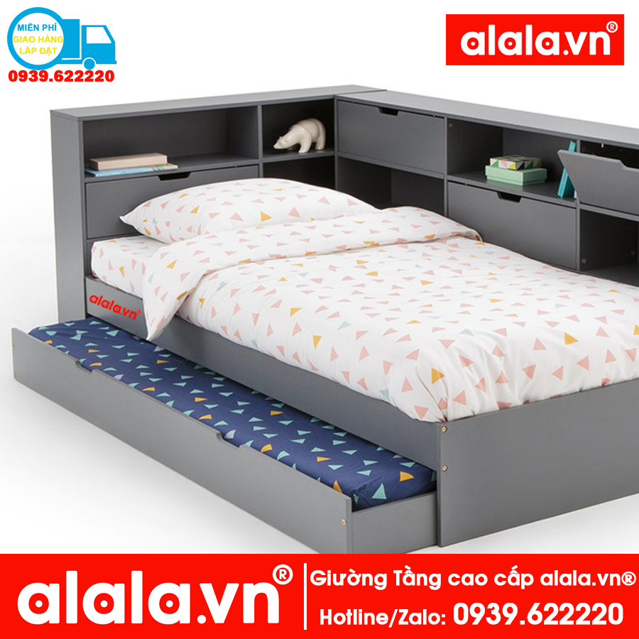 Giường tầng ALALA109 cao cấp - Thương hiệu alala.vn ( trên 1m4, dưới 1m2)