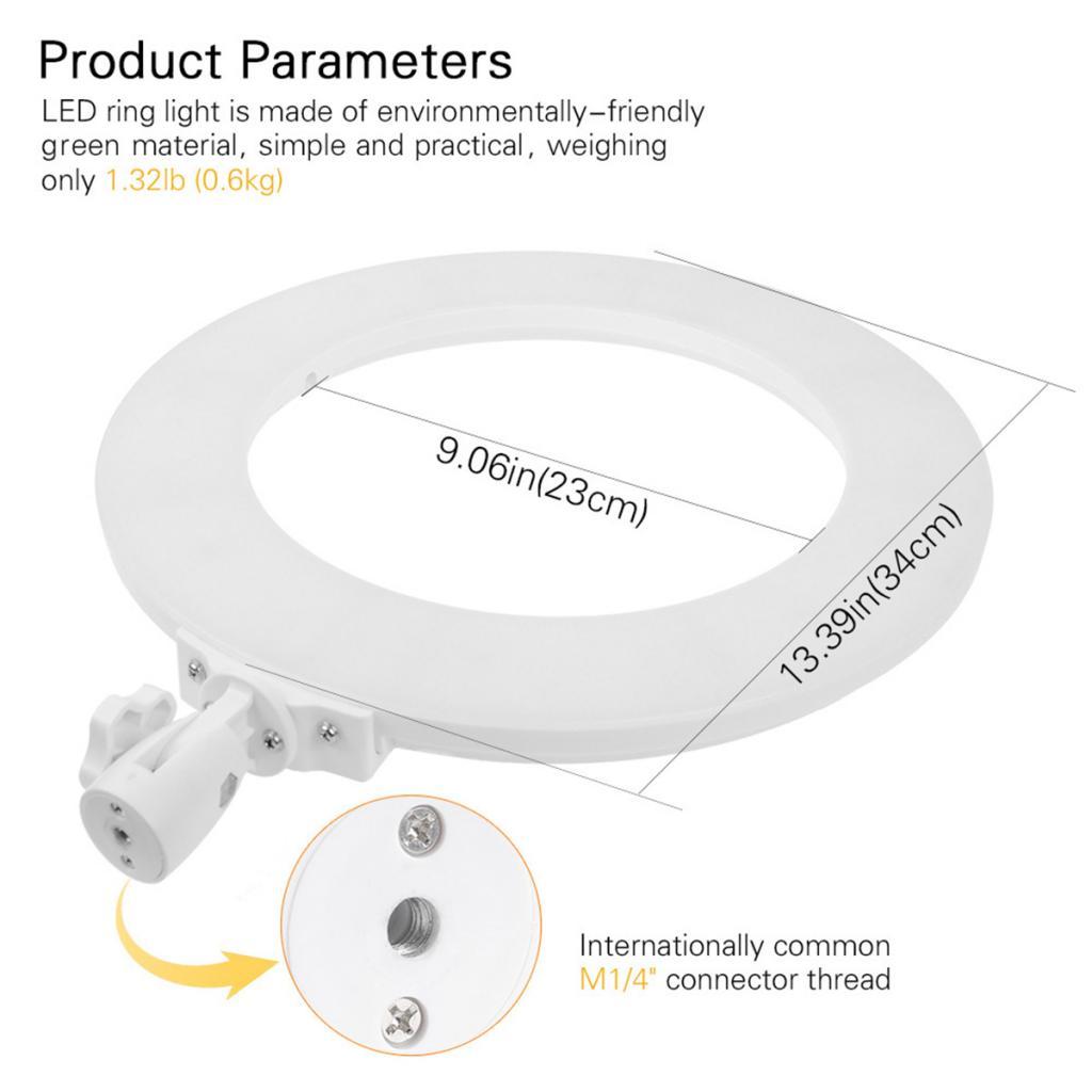 14" LED  Light DSLR Camera Professional Studio Fill Lamp