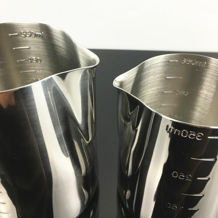 Có chia vạch Cốc ca đánh sữa inox 550ml cà phê Espresso